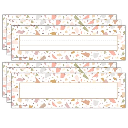 Teacher Created Resources Terrazzo Tones Flat Name Plates, 216PK 7221